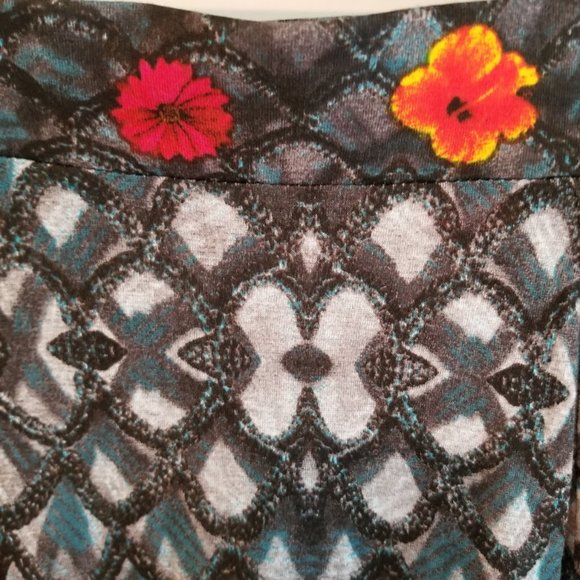 Desigual Cirque du Soleil Skirt, Artsy Pattern Mermaid Wearable Art, Size Small - Picture 4 of 12